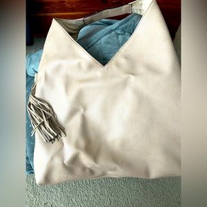 Steve Madden beige hobo bag